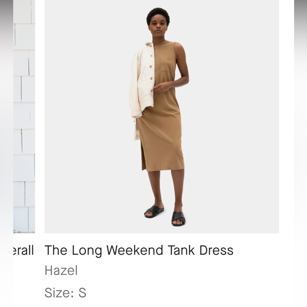 Everlane Tan Tank Dress - Size Small